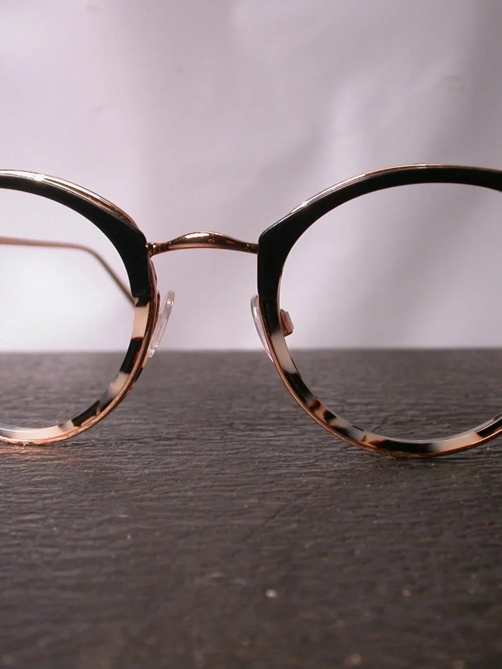 Warby Parker Faye Gold and Tortoise Black Eyeglasses Frames ITALY
